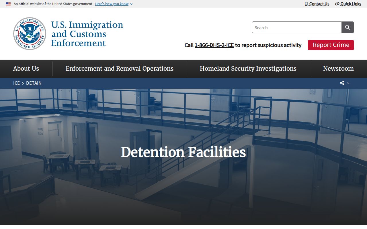 ICE directory for Cimarron Correctional Facility detainee release routing